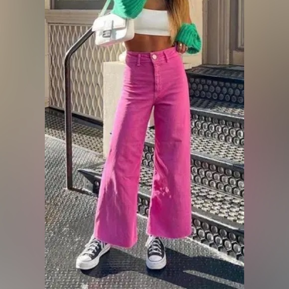 Zara Denim - Zara High Rise Marine Jeans Size 4